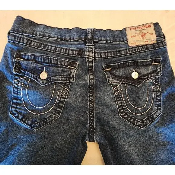 True Religion Men's Denim Ricky Straight Jean SZ 36 Flap Pockets - Picture 5 of 9